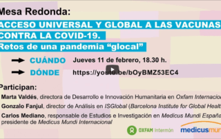 Mesa redonda sobre acceso a las vacunas contra la Covid-19