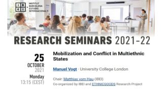 Seminario sobre movilización, conflicto y estados multiétnicos