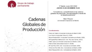 Sesión sobre competitividad en las cadenas globales de producción
